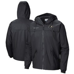 Philadelphia Flyers Columbia Oroville Creek Lightweight Full-Zip Windbreaker Jacket - Black | US 200629339