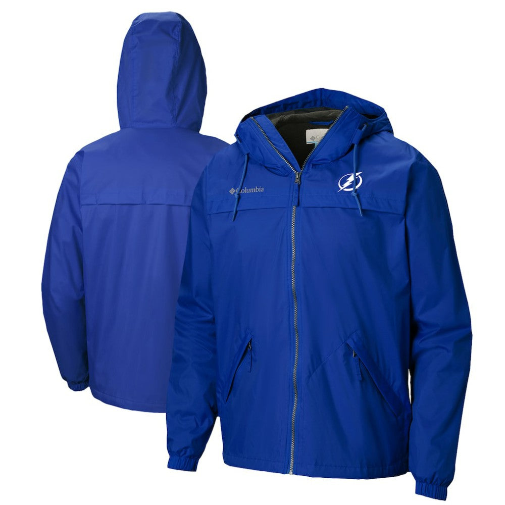 Tampa Bay Lightning Columbia Oroville Creek Lightweight Full-Zip Windbreaker Jacket - Blue | US 200629352