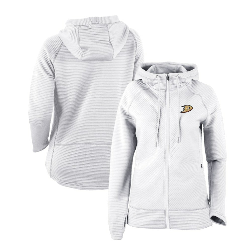 Anaheim Ducks Columbia Women's Omni-Wick Pack It Up Full-Zip Jacket - White | US 200629390