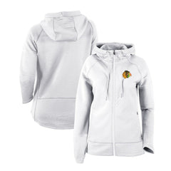 Chicago Blackhawks Columbia Women's Omni-Wick Pack It Up Full-Zip Jacket - White | US 200629395