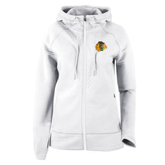 Chicago Blackhawks Columbia Women's Omni-Wick Pack It Up Full-Zip Jacket - White | US 200629395