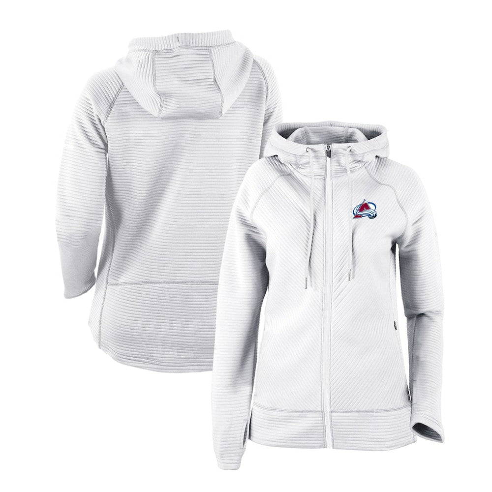 Colorado Avalanche Columbia Women's Omni-Wick Pack It Up Full-Zip Jacket - White | US 200629396