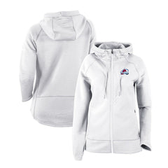 Colorado Avalanche Columbia Women's Omni-Wick Pack It Up Full-Zip Jacket - White | US 200629396