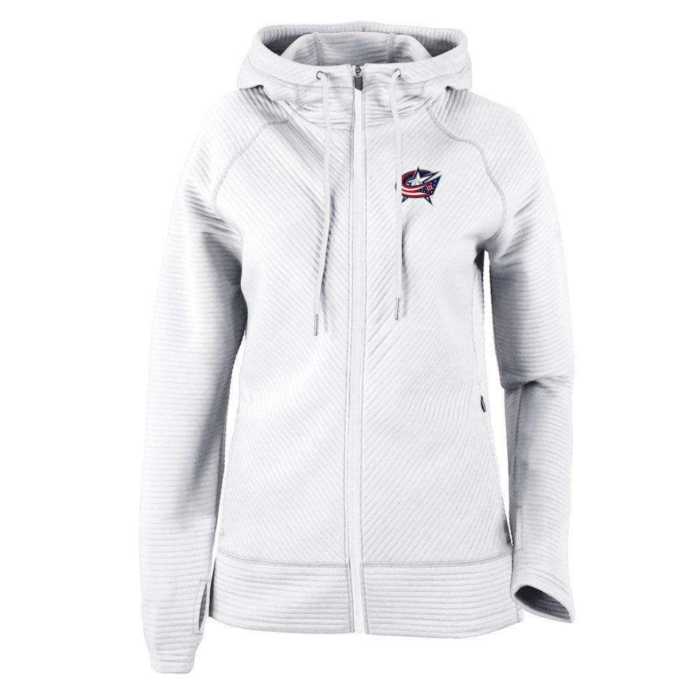 Columbus Blue Jackets Columbia Women's Omni-Wick Pack It Up Full-Zip Jacket - White | US 200629397