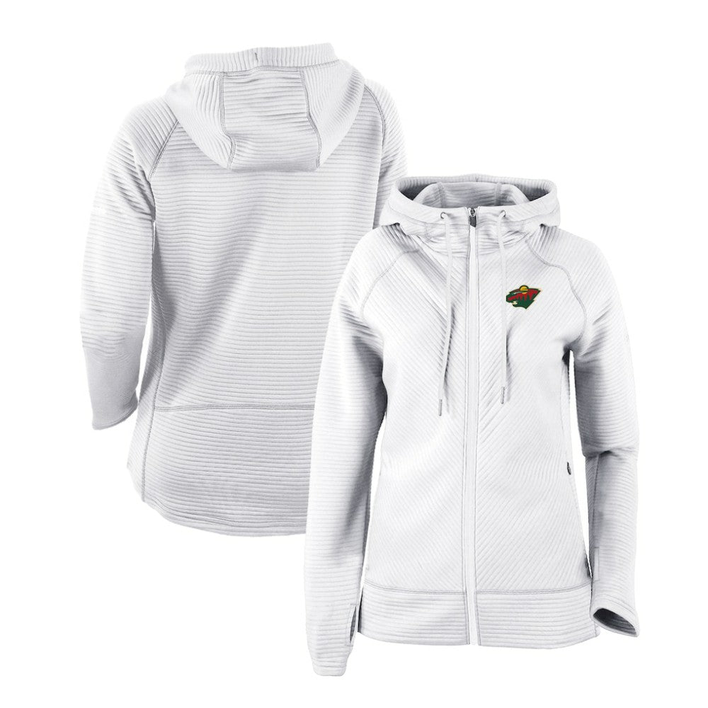 Minnesota Wild Columbia Women's Omni-Wick Pack It Up Full-Zip Jacket - White | US 200629402