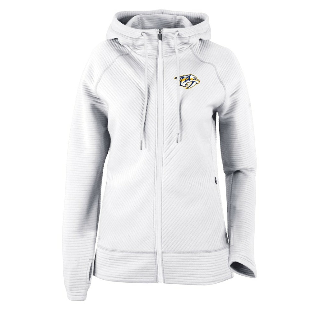 Nashville Predators Columbia Women's Omni-Wick Pack It Up Full-Zip Jacket - White | US 200629403