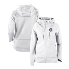 New York Islanders Columbia Women's Omni-Wick Pack It Up Full-Zip Jacket - White | US 200629405