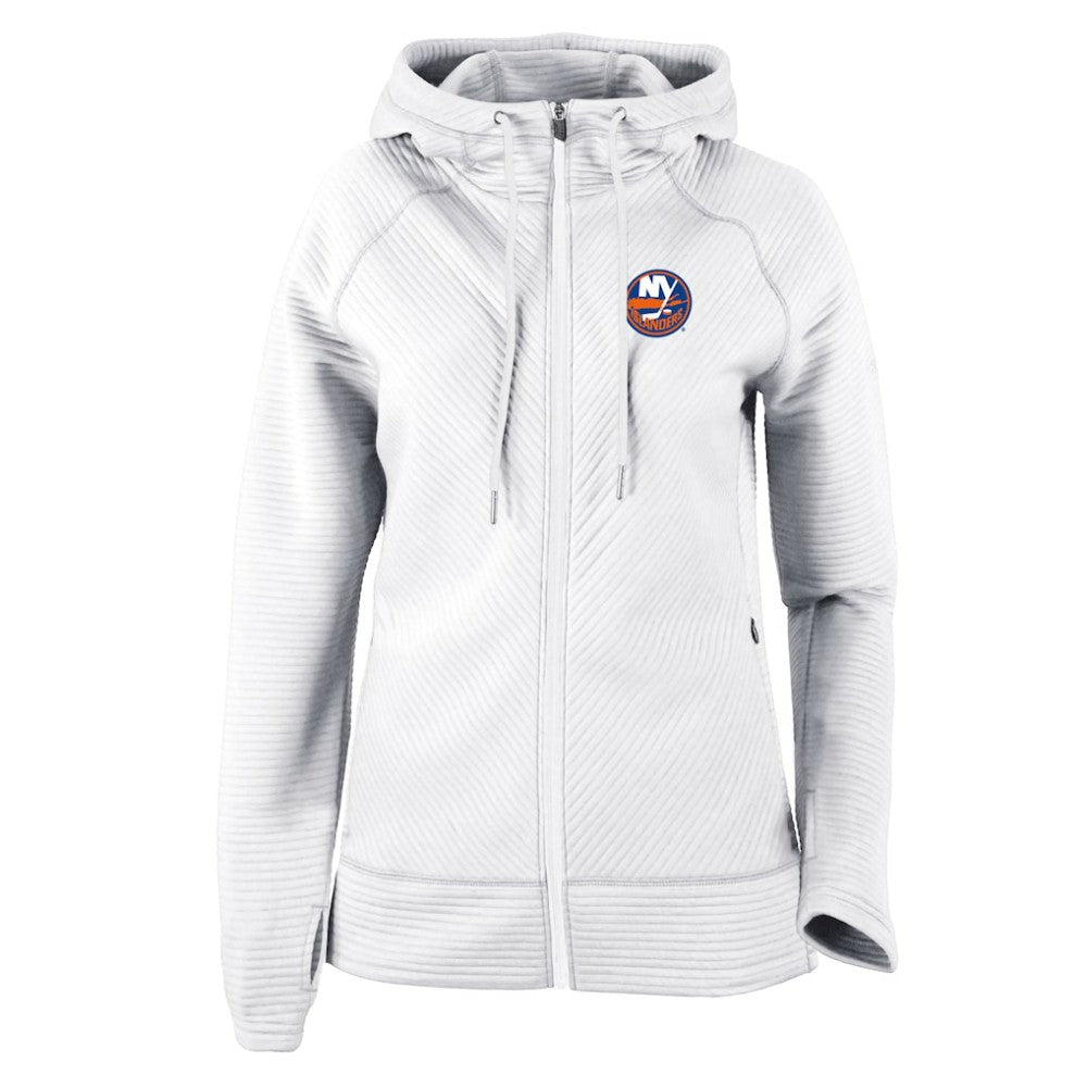 New York Islanders Columbia Women's Omni-Wick Pack It Up Full-Zip Jacket - White | US 200629405