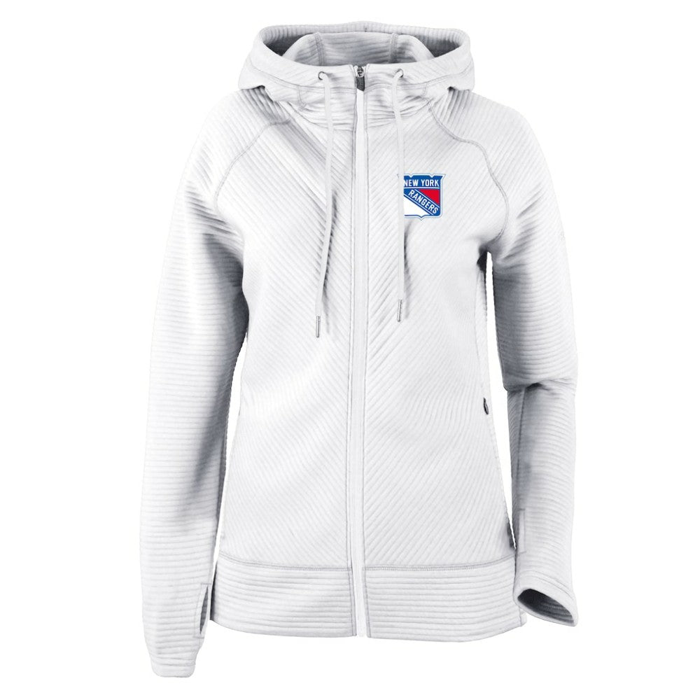 New York Rangers Columbia Women's Omni-Wick Pack It Up Full-Zip Jacket - White | US 200629406