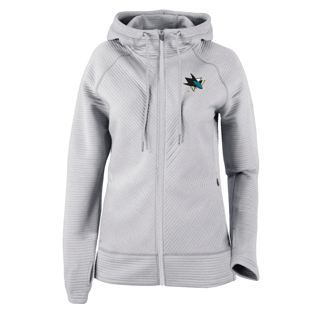 San Jose Sharks Columbia Women's Omni-Wick Pack It Up Full-Zip Jacket - Gray | US 200629409