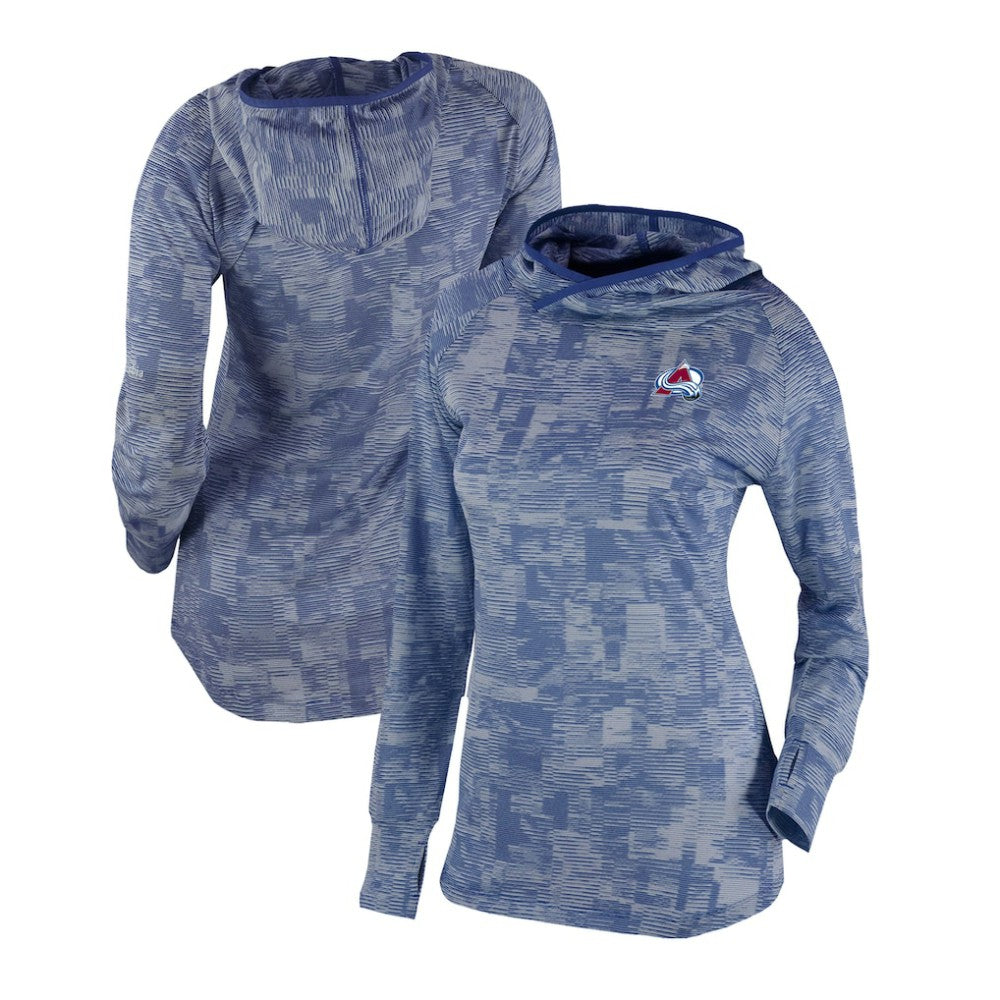 Colorado Avalanche Columbia Women's Omni-Wick Sunday Ball Pullover Hoodie - Navy | US 200629421