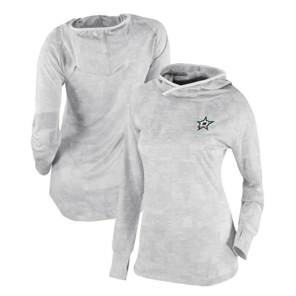 Dallas Stars Columbia Women's Omni-Wick Sunday Ball Pullover Hoodie - White | US 200629423