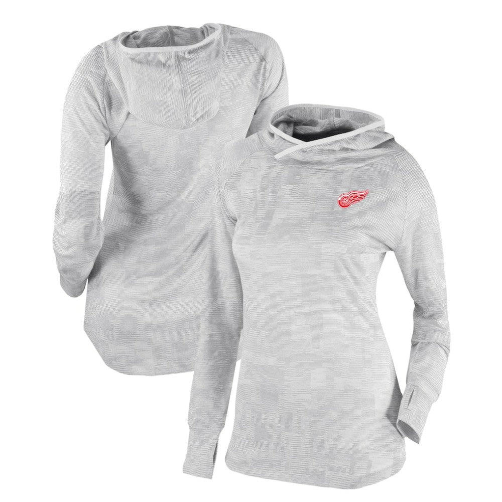 Detroit Red Wings Columbia Women's Omni-Wick Sunday Ball Pullover Hoodie - White | US 200629424