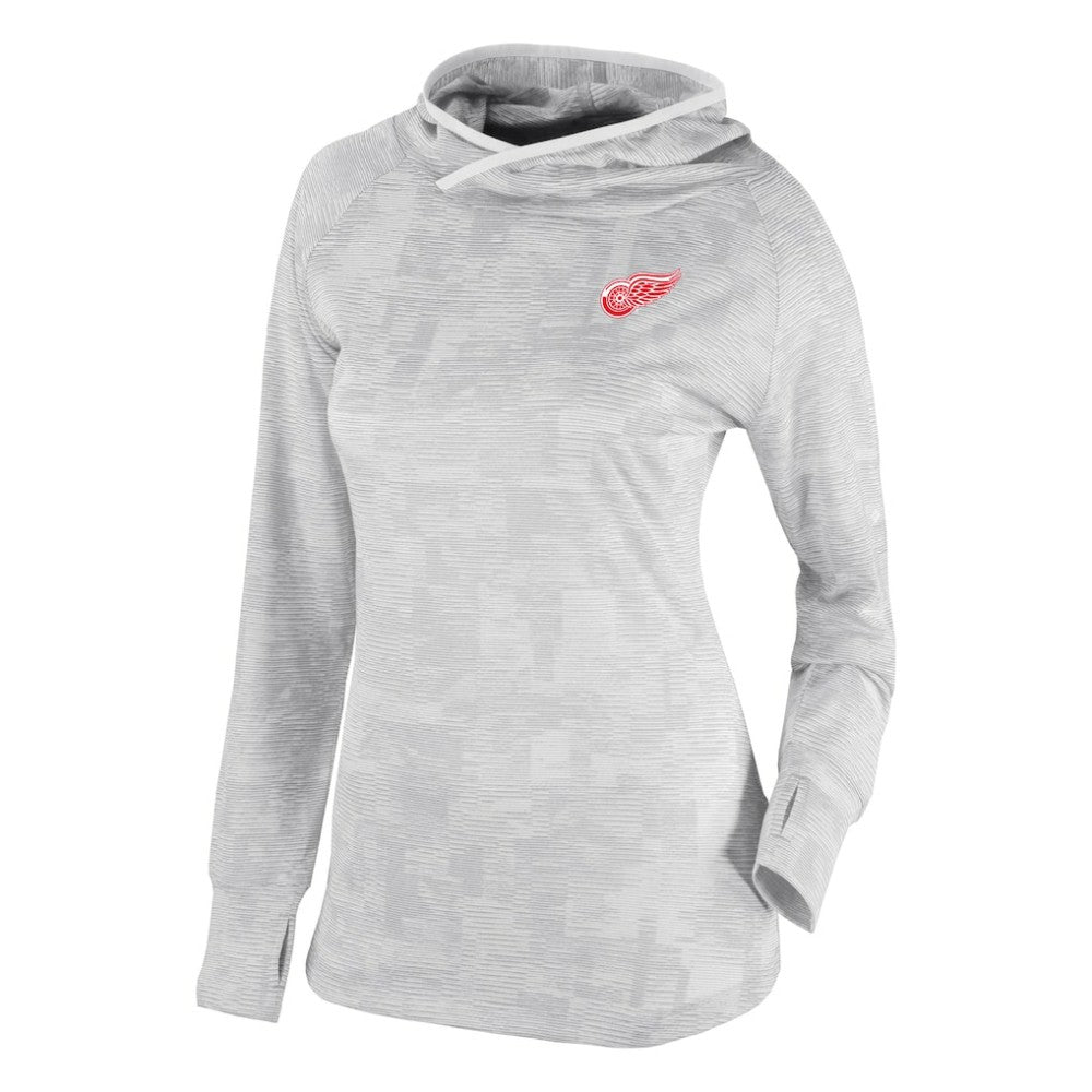 Detroit Red Wings Columbia Women's Omni-Wick Sunday Ball Pullover Hoodie - White | US 200629424