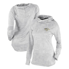 Nashville Predators Columbia Women's Omni-Wick Sunday Ball Pullover Hoodie - White | US 200629428