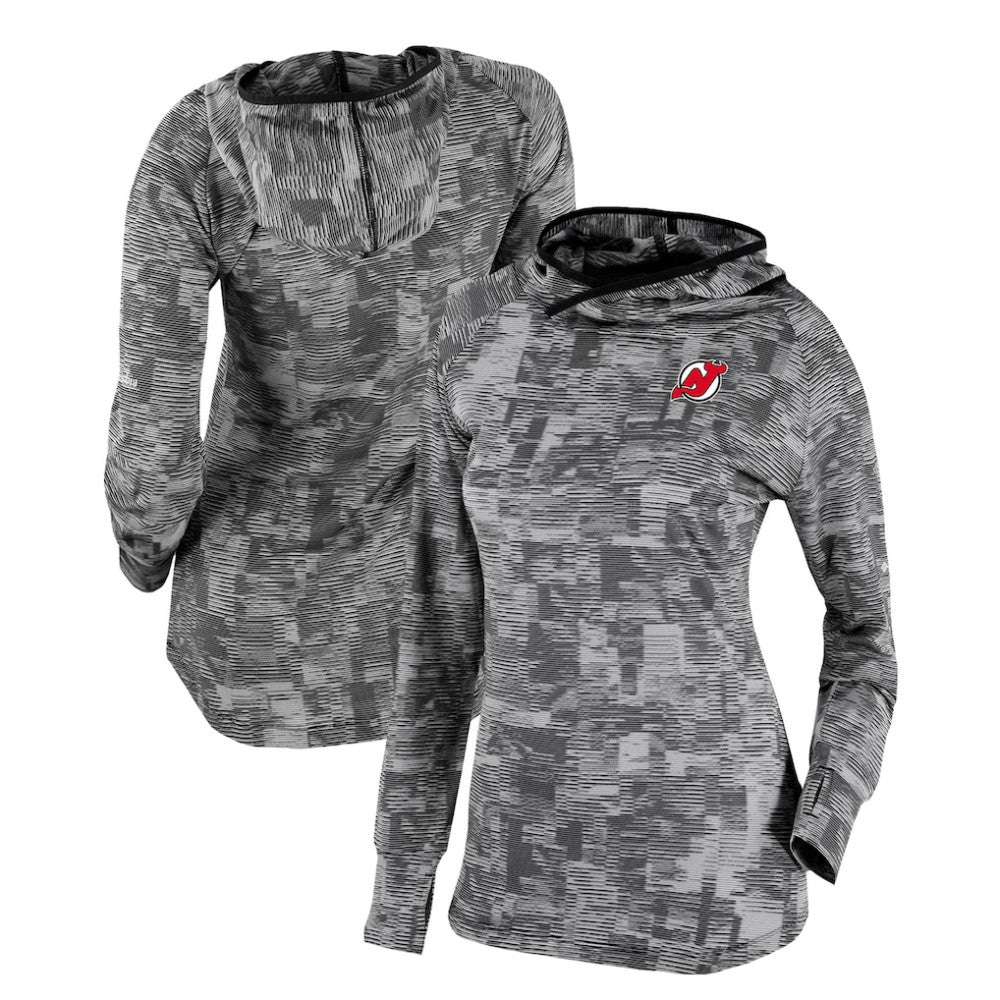 New Jersey Devils Columbia Women's Omni-Wick Sunday Ball Pullover Hoodie - Black | US 200629429