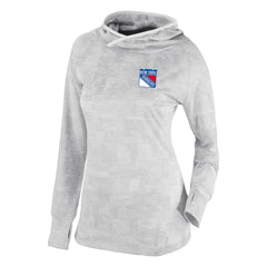 New York Rangers Columbia Women's Omni-Wick Sunday Ball Pullover Hoodie - White | US 200629432