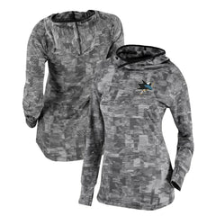 San Jose Sharks Columbia Women's Omni-Wick Sunday Ball Pullover Hoodie - Black | US 200629435