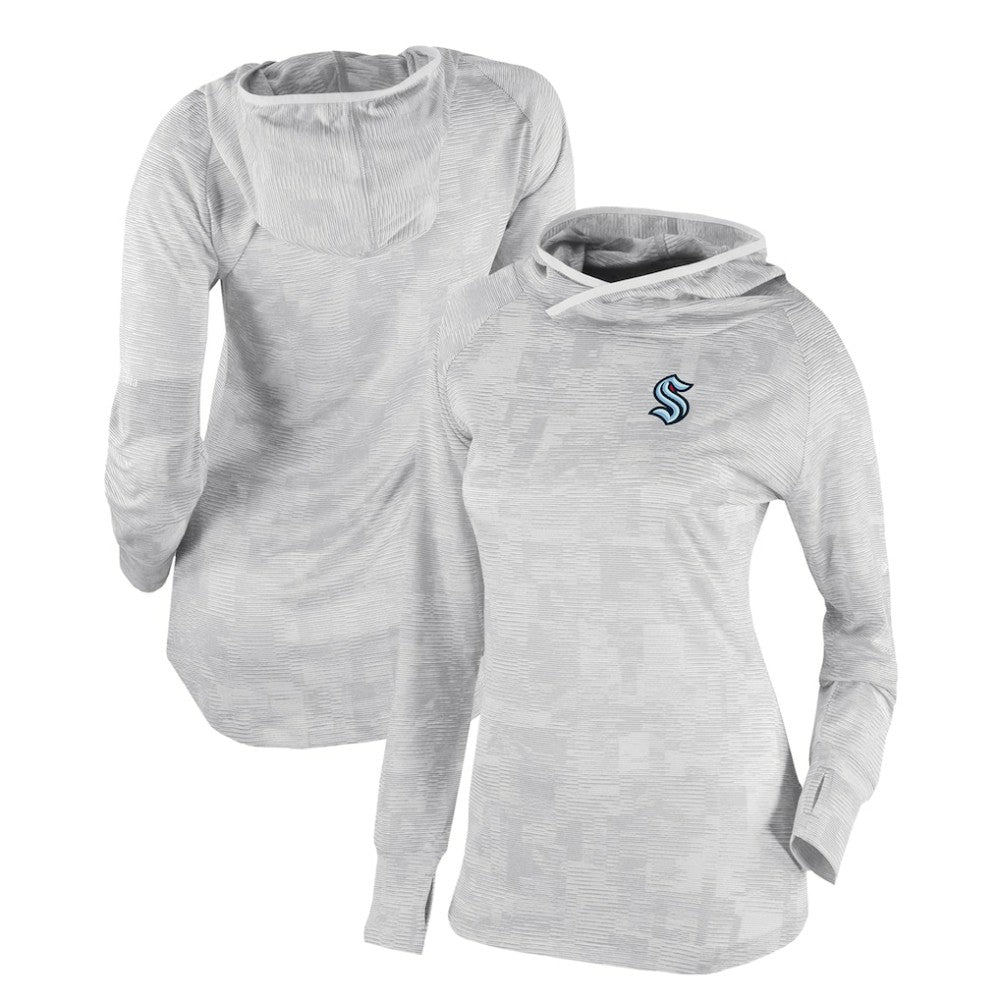 Seattle Kraken Columbia Women's Omni-Wick Sunday Ball Pullover Hoodie - White | US 200629436