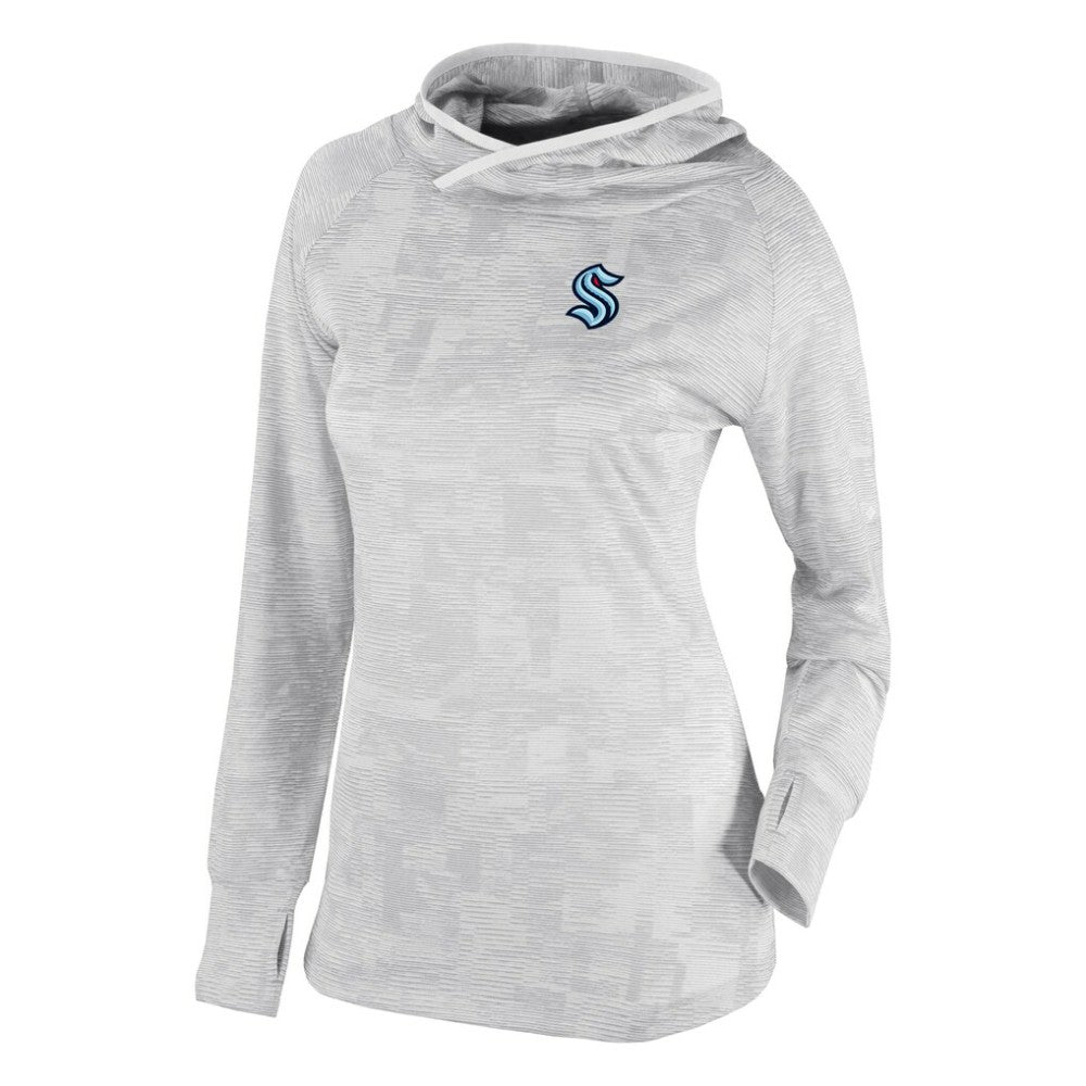 Seattle Kraken Columbia Women's Omni-Wick Sunday Ball Pullover Hoodie - White | US 200629436