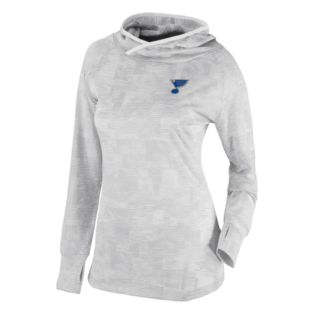 St. Louis Blues Columbia Women's Omni-Wick Sunday Ball Pullover Hoodie - White | US 200629437