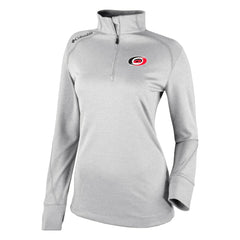 Carolina Hurricanes Columbia Women's Omni-Wick Shotgun 2.0 Quarter-Zip Pullover Top - White | US 200629444