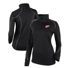 Detroit Red Wings Columbia Women's Omni-Wick Shotgun 2.0 Quarter-Zip Pullover Top - Black | US 200629449