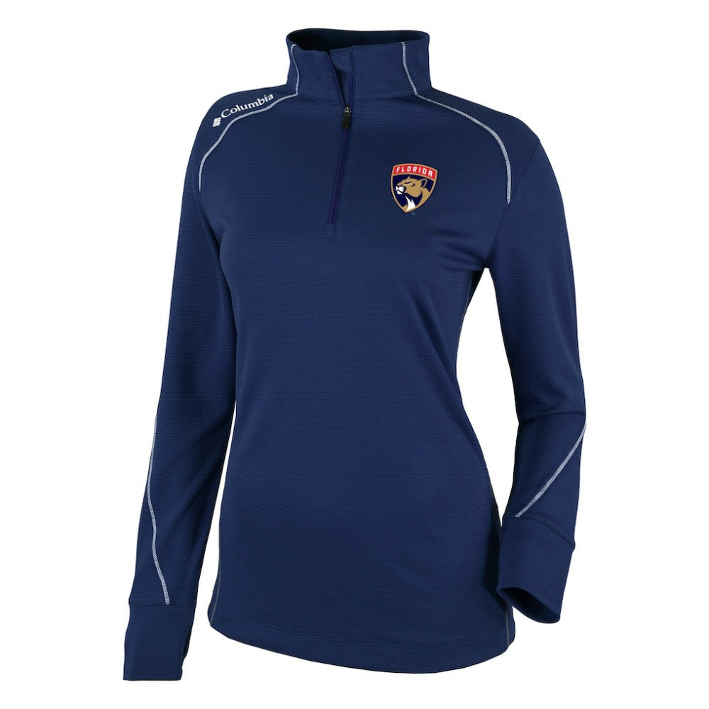 Florida Panthers Columbia Women's Omni-Wick Shotgun 2.0 Quarter-Zip Pullover Top - Navy | US 200629450