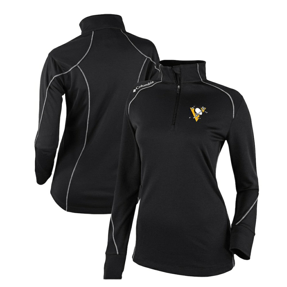 Pittsburgh Penguins Columbia Women's Omni-Wick Shotgun 2.0 Quarter-Zip Pullover Top - Black | US 200629458