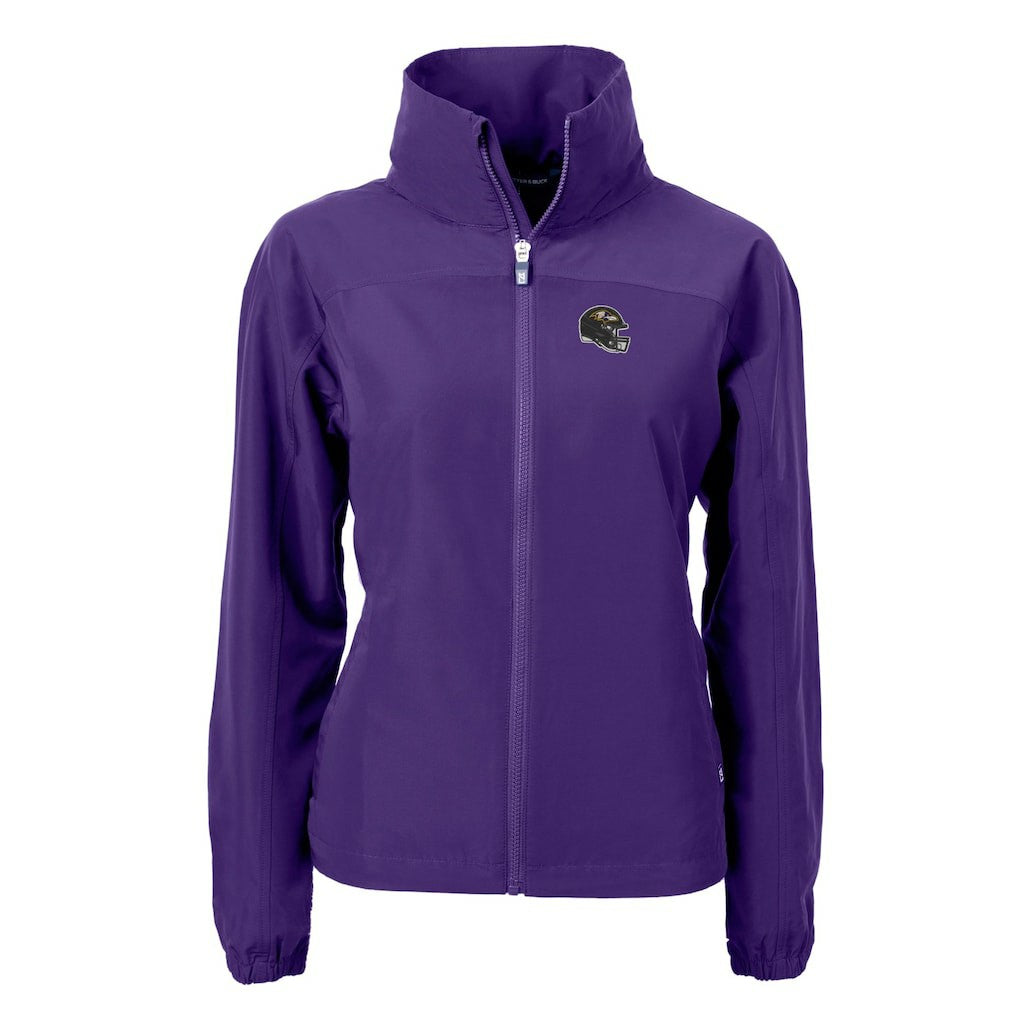 Baltimore Ravens Cutter & Buck Women's Charter Eco Recycled Full-Zip Jacket - Purple Jackets