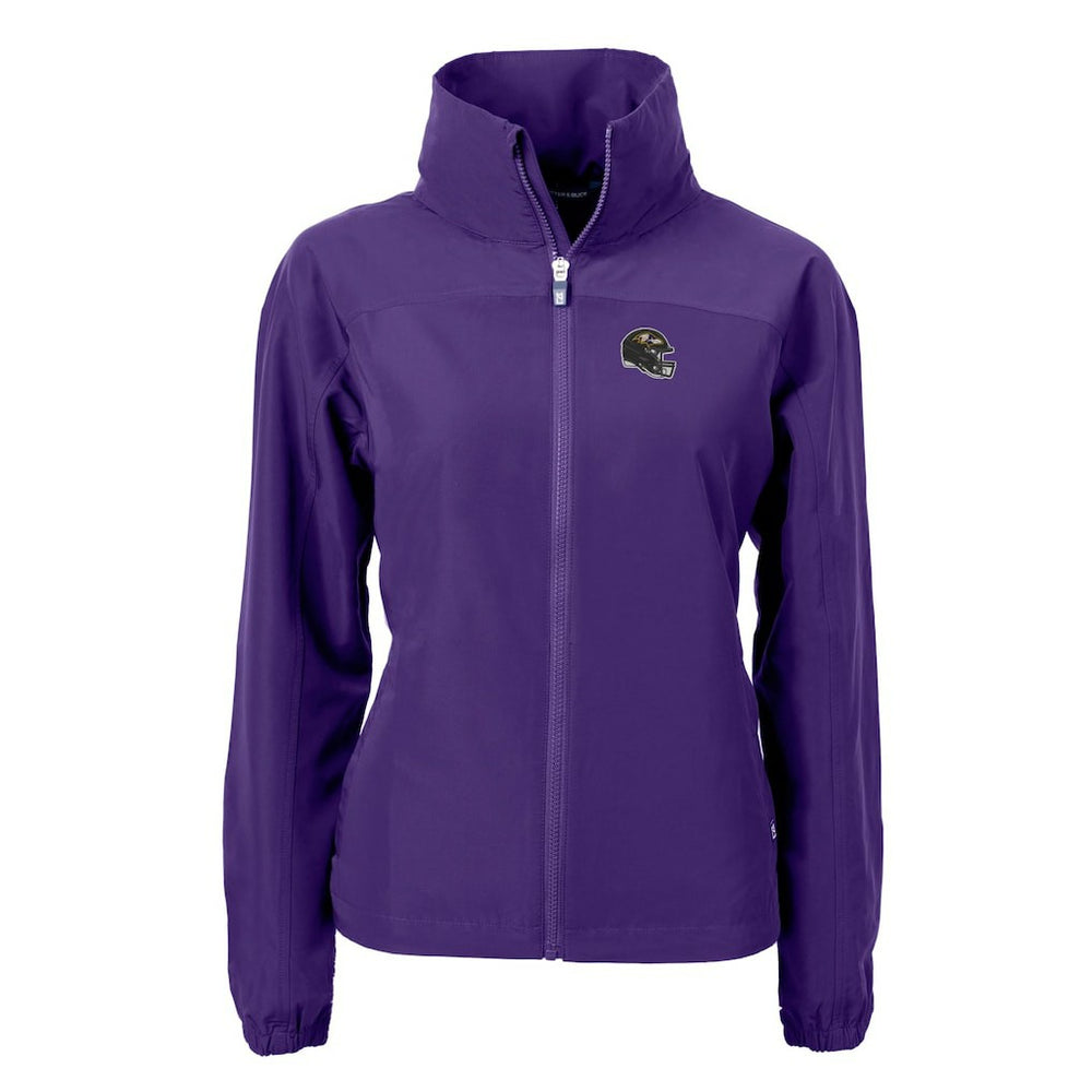Baltimore Ravens Cutter & Buck Women's Charter Eco Recycled Full-Zip Jacket - Purple Jackets