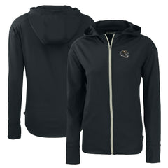 Baltimore Ravens Cutter & Buck Women's Helmet Daybreak Eco Recycled Full-Zip Hoodie - Black Hoodies
