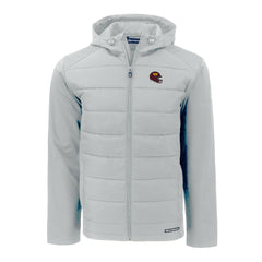 Washington Commanders Cutter & Buck Helmet Evoke Hybrid Eco Softshell Recycled Full-Zip Hoodie Jacket - Gray Hoodies