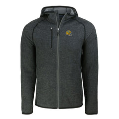 Green Bay Packers Cutter & Buck Helmet Mainsail Sweater-Knit Full-Zip Hoodie - Heather Charcoal Hoodies
