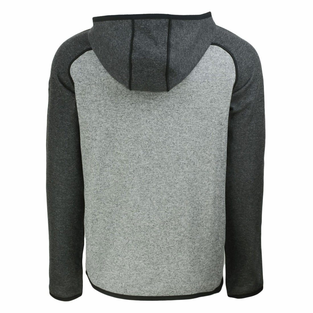 Green Bay Packers Cutter & Buck Helmet Mainsail Sweater-Knit Full-Zip Hoodie - Heather Gray/Heather Charcoal Hoodies