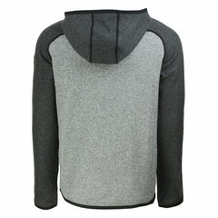 Green Bay Packers Cutter & Buck Helmet Mainsail Sweater-Knit Full-Zip Hoodie - Heather Gray/Heather Charcoal Hoodies