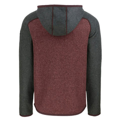 Washington Commanders Cutter & Buck Helmet Mainsail Sweater-Knit Full-Zip Hoodie - Burgundy/Heather Charcoal Hoodies