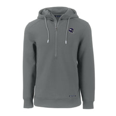 Minnesota Vikings Cutter & Buck Helmet Roam Eco Half-Zip Recycled Pullover Hoodie - Gray Hoodies