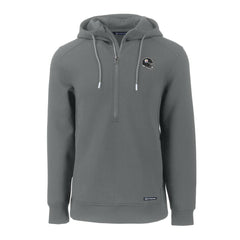 Pittsburgh Steelers Cutter & Buck Helmet Roam Eco Half-Zip Recycled Pullover Hoodie - Gray Hoodies