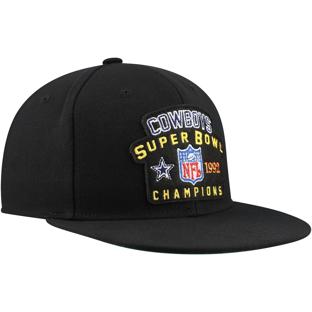 Dallas Cowboys 1992 NFL Super Bowl Champions Snapback Hat - Black Hats