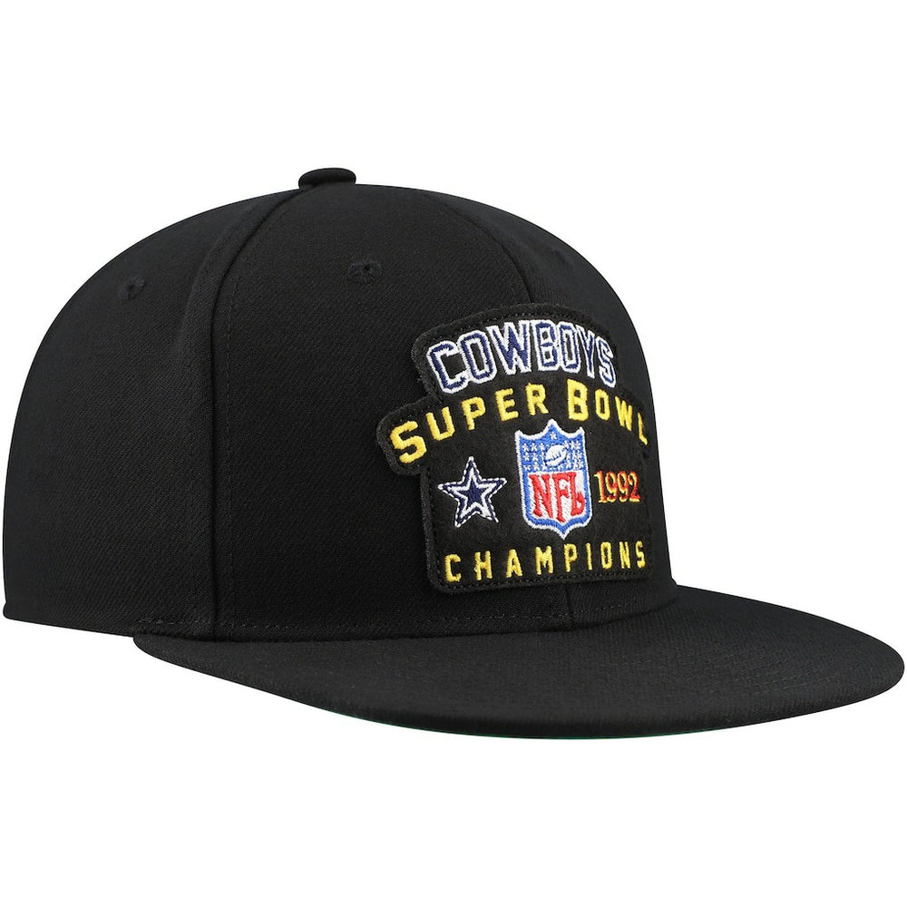Dallas Cowboys 1992 NFL Super Bowl Champions Snapback Hat - Black Hats