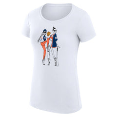 Detroit Tigers G-III 4Her by Carl Banks Women's Super-Slim Fit Lightweight Baseball Girls T-Shirt - White T-shirts