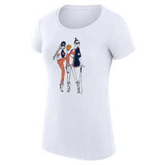Houston Astros G-III 4Her by Carl Banks Women's Super-Slim Fit Lightweight Baseball Girls T-Shirt - White T-shirts
