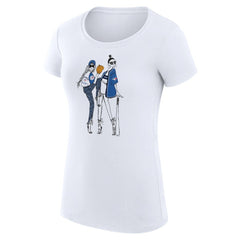 Toronto Blue Jays G-III 4Her by Carl Banks Women's Super-Slim Fit Lightweight Baseball Girls T-Shirt - White T-shirts