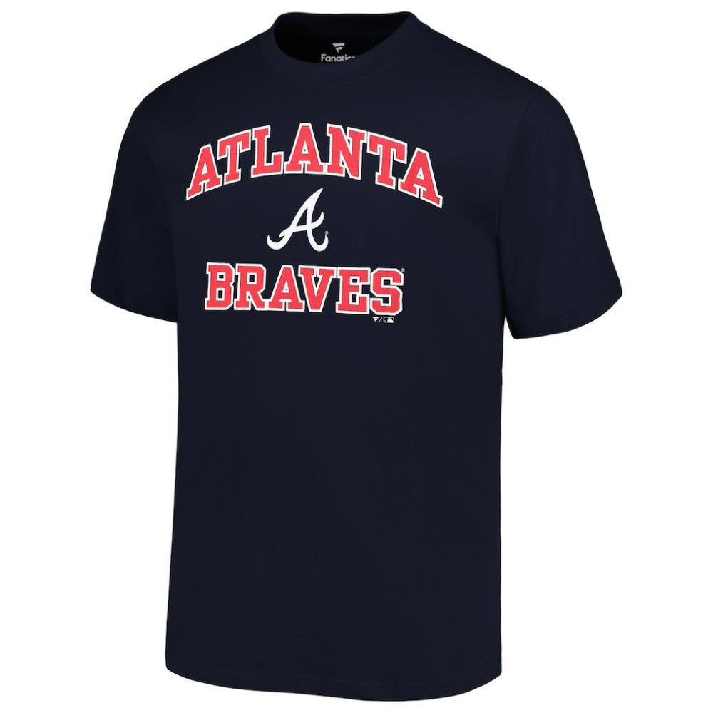 Atlanta Braves Profile Big & Tall Heart & Soul T-Shirt - Navy T-shirts