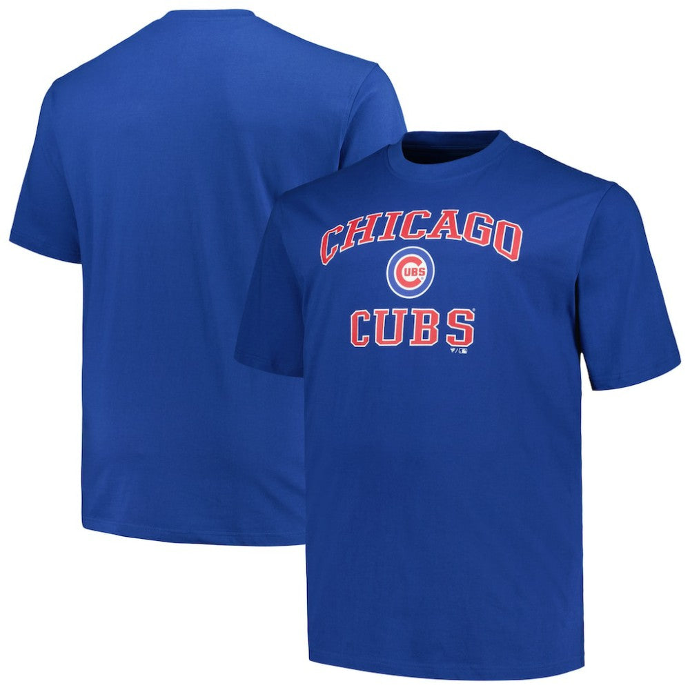 Chicago Cubs Profile Big & Tall Heart & Soul T-Shirt - Royal T-shirts