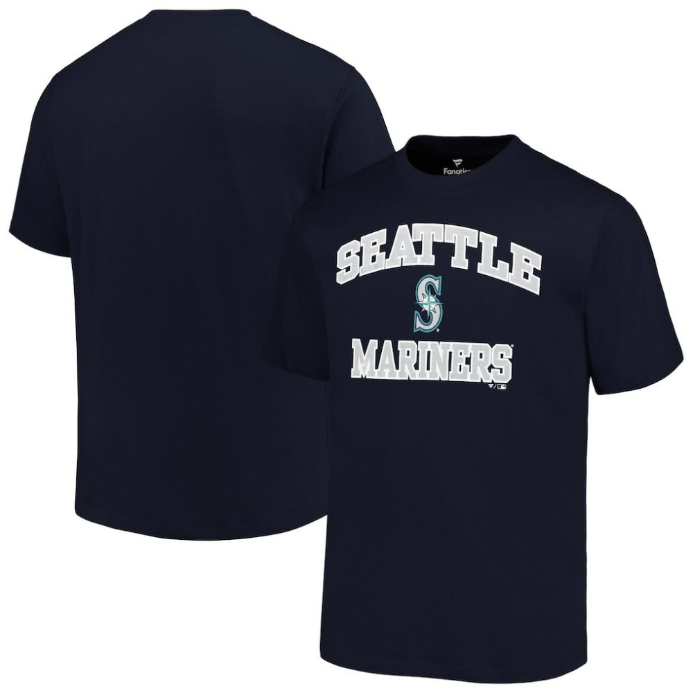 Seattle Mariners Profile Big & Tall Heart & Soul T-Shirt - Navy T-shirts