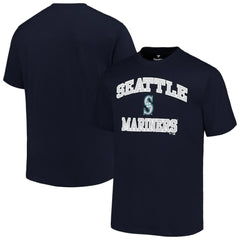Seattle Mariners Profile Big & Tall Heart & Soul T-Shirt - Navy T-shirts