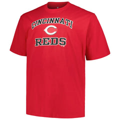 Cincinnati Reds Profile Big & Tall Heart & Soul T-Shirt - Red T-shirts