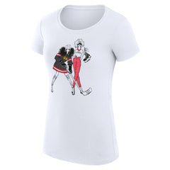 Chicago Blackhawks G-III 4Her by Carl Banks Women's Super-Slim Fit Lightweight Hockey Girls T-Shirt - White | US 200632794